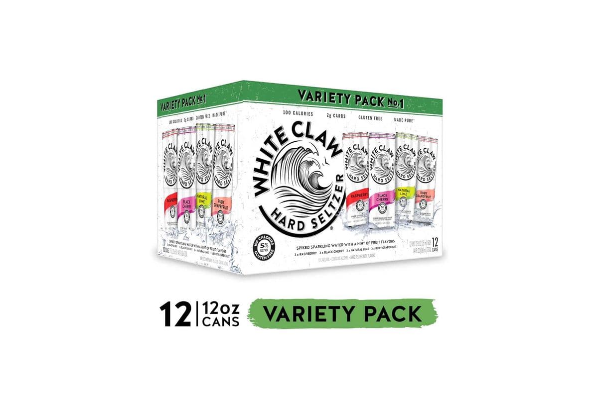 ★ White Claw Variety Pack - 1 (12 Cans) | SAVINGS EVERYDAY — THE ELITE FAN FAVOURITE | (12 x 355ml)
