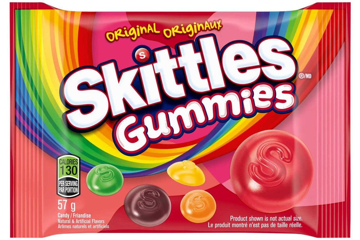 SKITTLES, Original Gummy Candy, 57g (57 g)