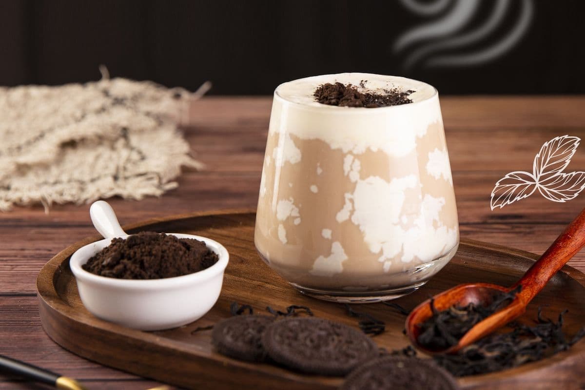 Oreo Puff Cream Milk Tea