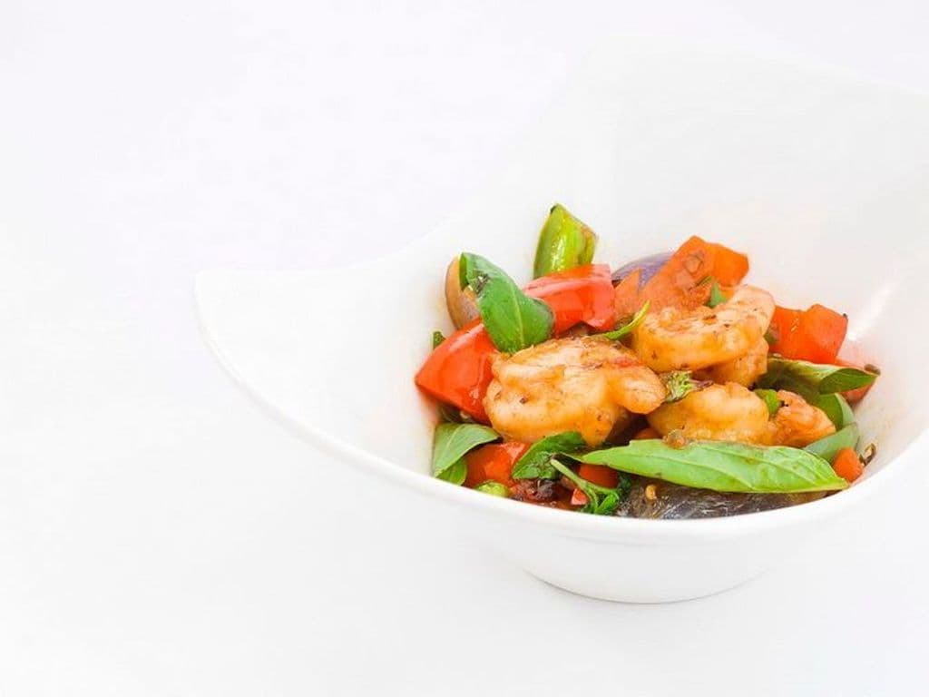 Spicy Basil Shrimp