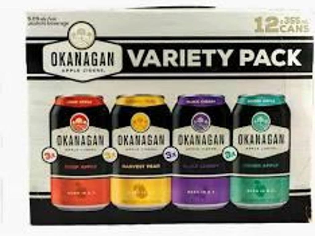 OKANAGAN Cider Variety Pack, 12 x 355ml