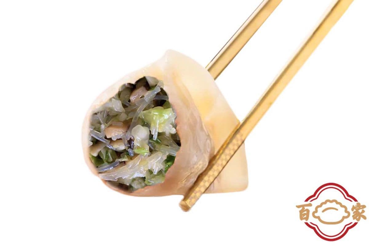 02. Dumplings frit au chou, champignon et vermicelli / Cabbage, Mushroom, and Vermicelli Fried Dumplings / 白菜香菇粉丝