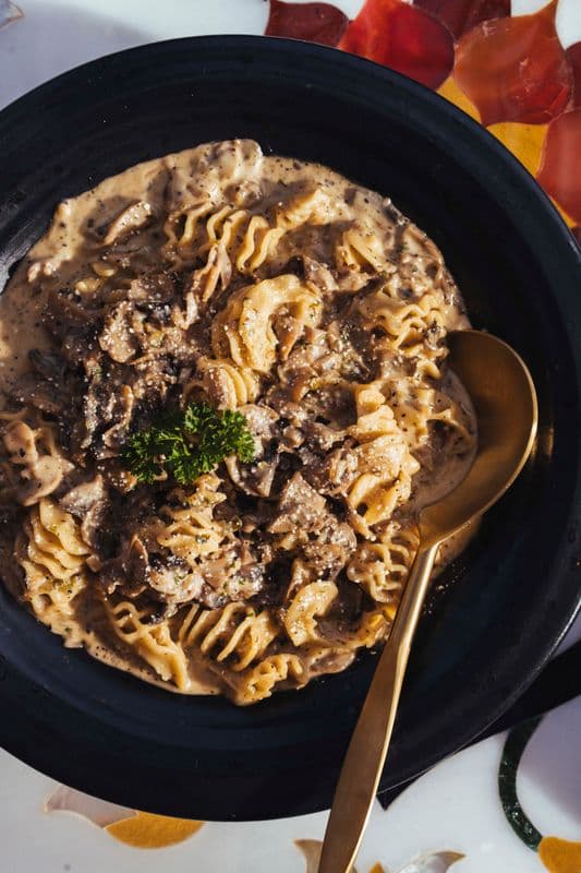 Garlic Alfredo Fettuccini