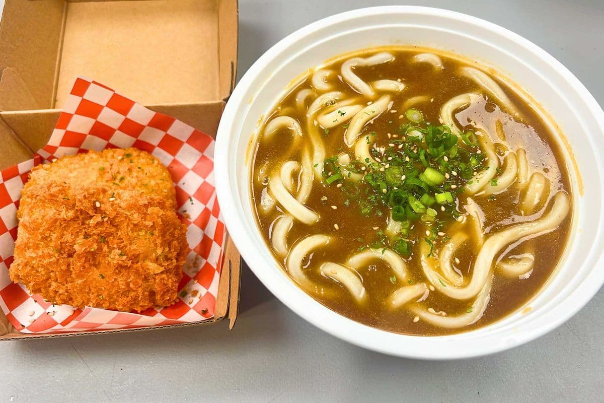 Croquette Curry Udon Noodles