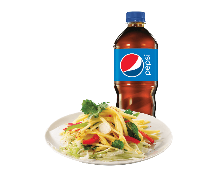 Mango Salad & Bottled Drink Trio