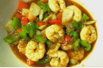89. Stir-Fried Shrimp with Lemongrass and Peppers