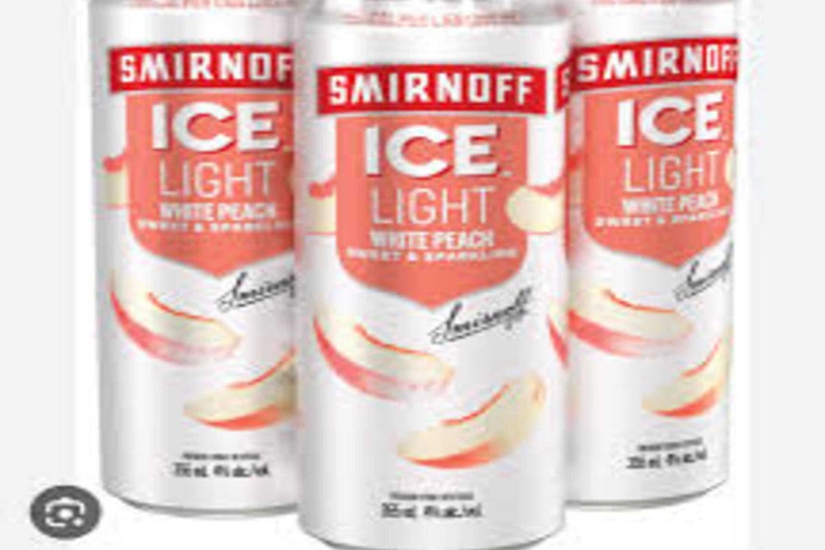Smirnoff Ice Light White Peach and Soda (4 x 355 ml Cans)
