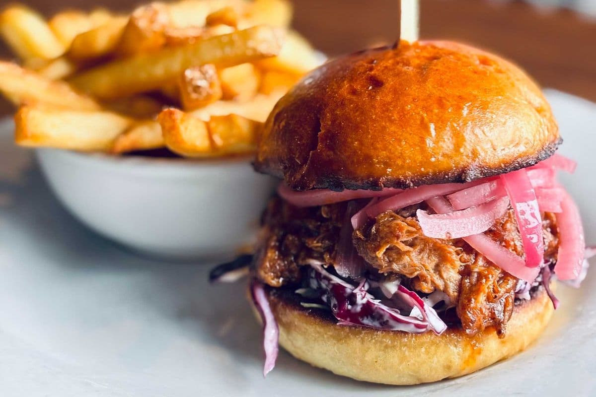 Puckline Pulled Pork Sandwich