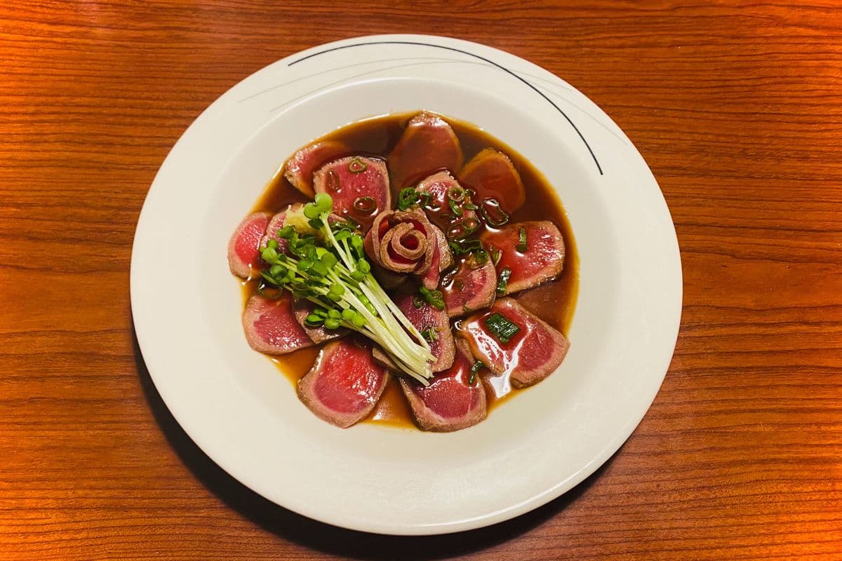Beef Sashimi with House Special Sauce