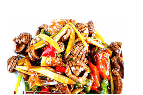 15B. Pork Kidney in Cumin Sauce 孜然腰花 (辣)