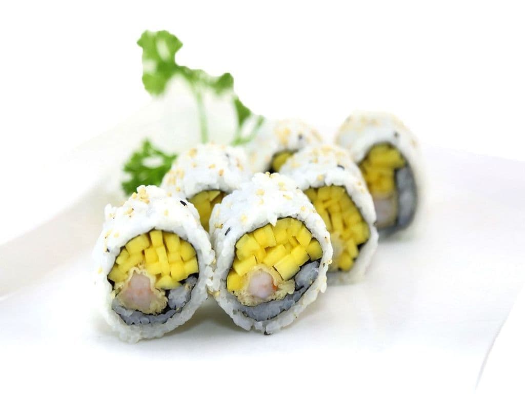 98.Mango&Shrimp Temp roll(6pcs