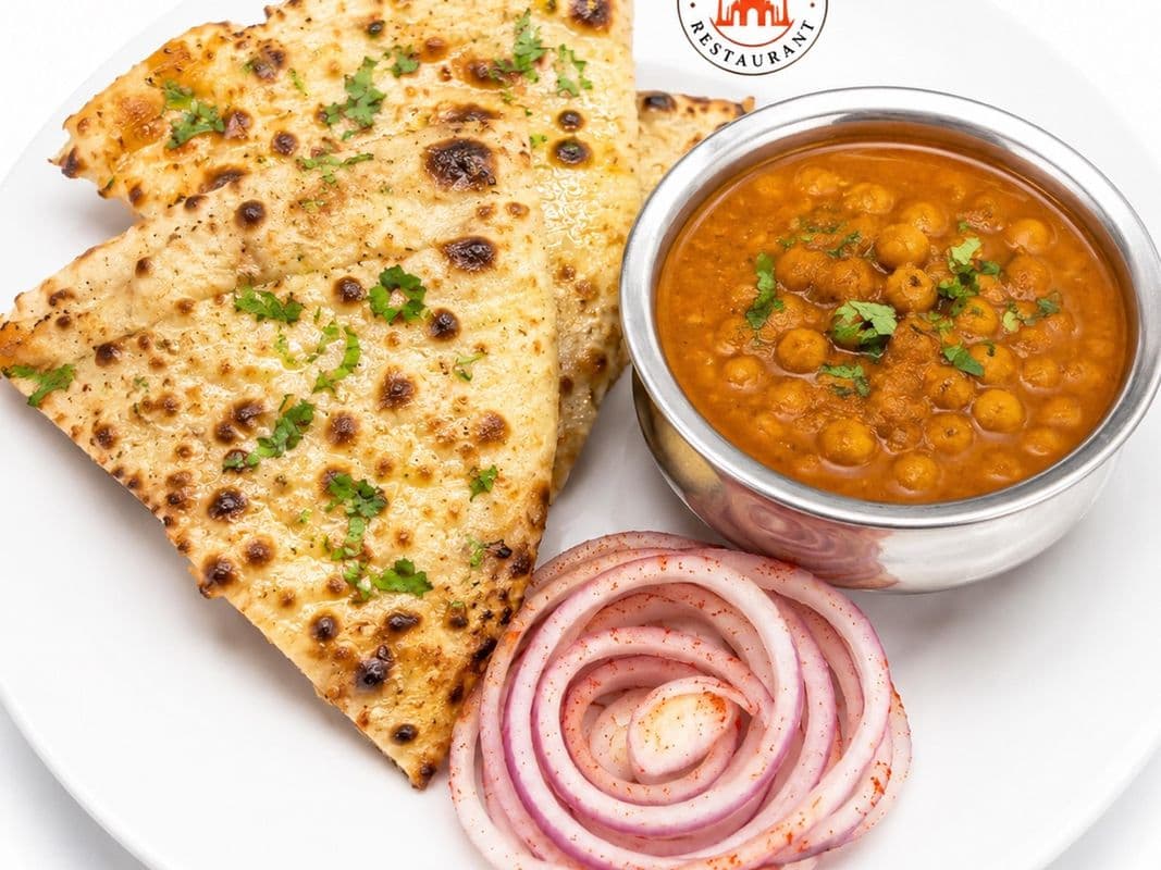Aloo Kulcha with Chana Masala