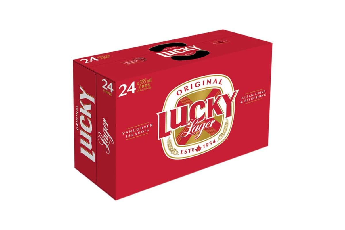 ★ Lucky Lager 24 Cans | SAVINGS EVERYDAY — THE WEST COAST TRADITION | (24 x 355ml)