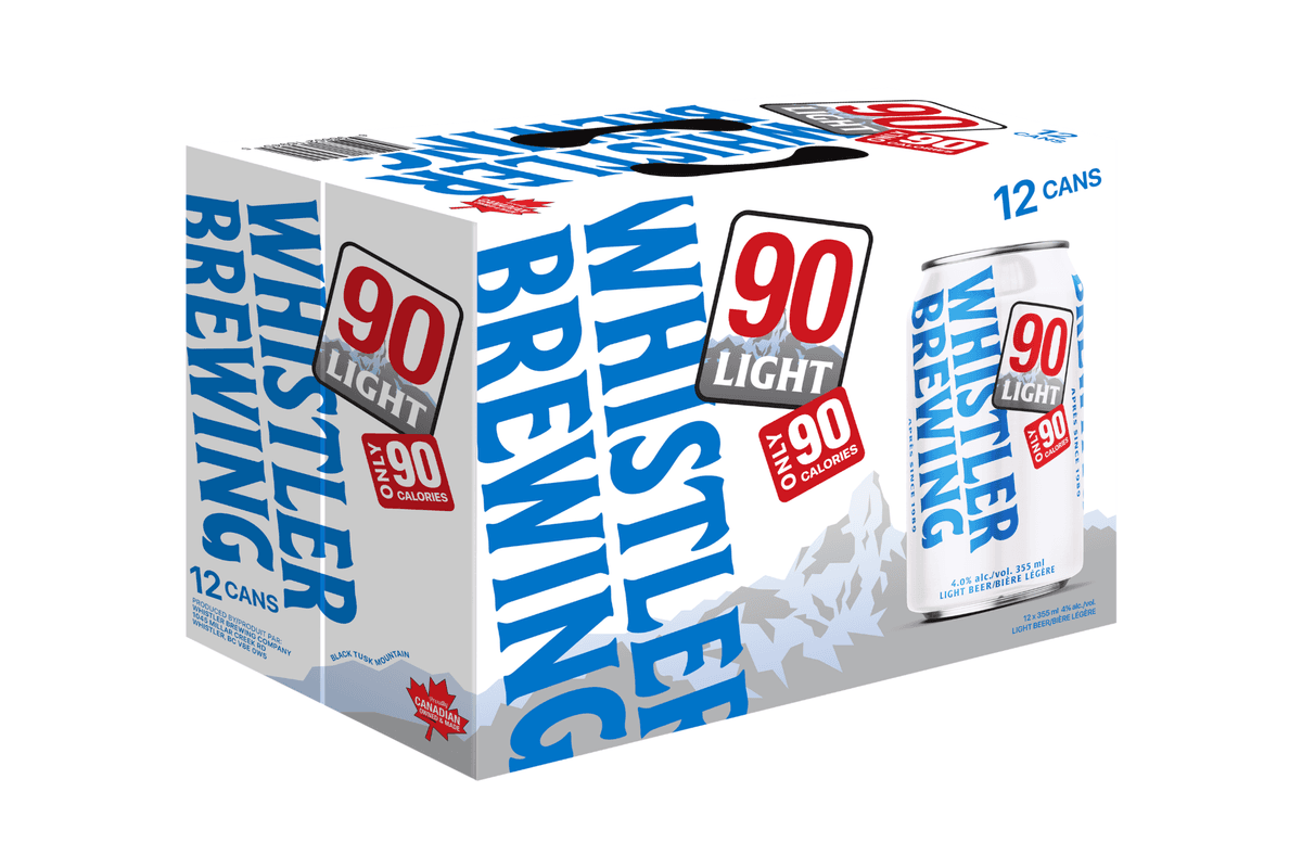 Whistler Brewing - 90 Light Lager (12 x 355ml)