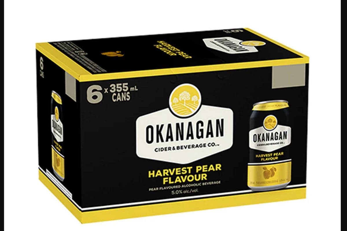 OKANAGAN CIDER HARVEST PEAR 6 CAN (1 x 355ML)