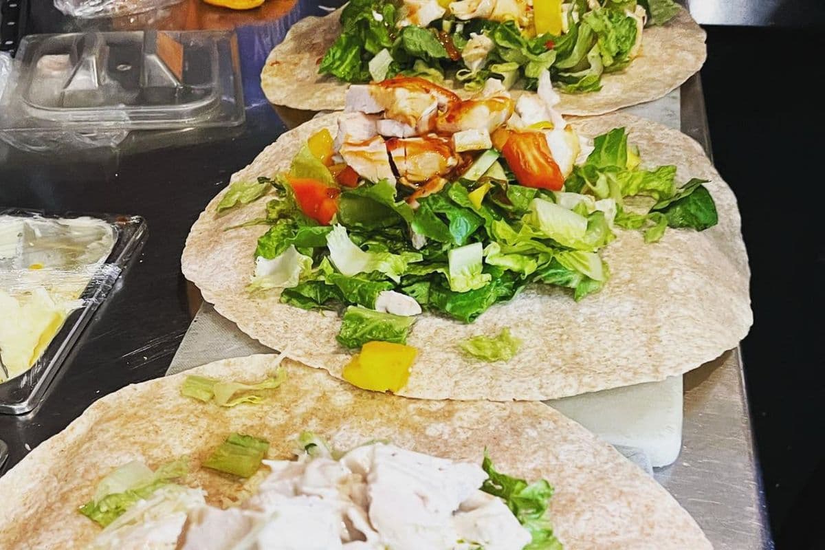 Thai Mango Chicken Wrap
