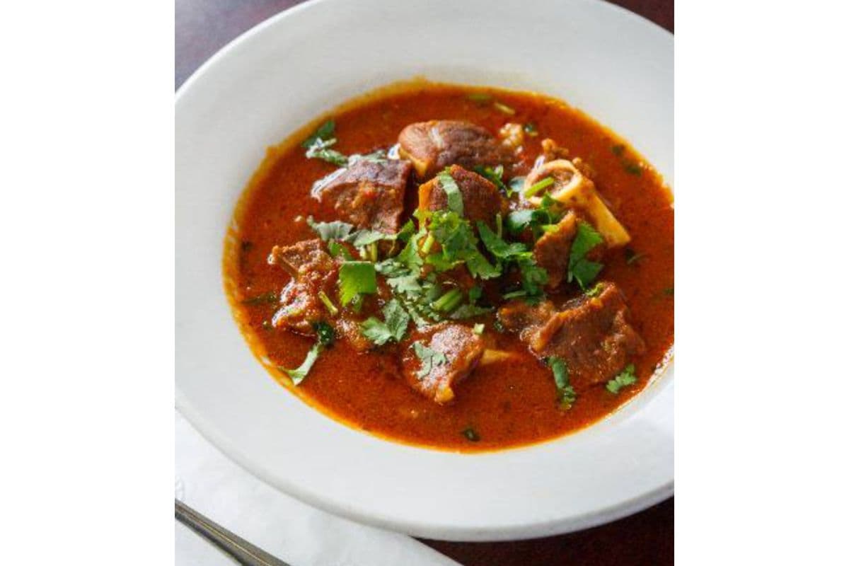 Karahi Gosht (Lamb Curry) with One Naan