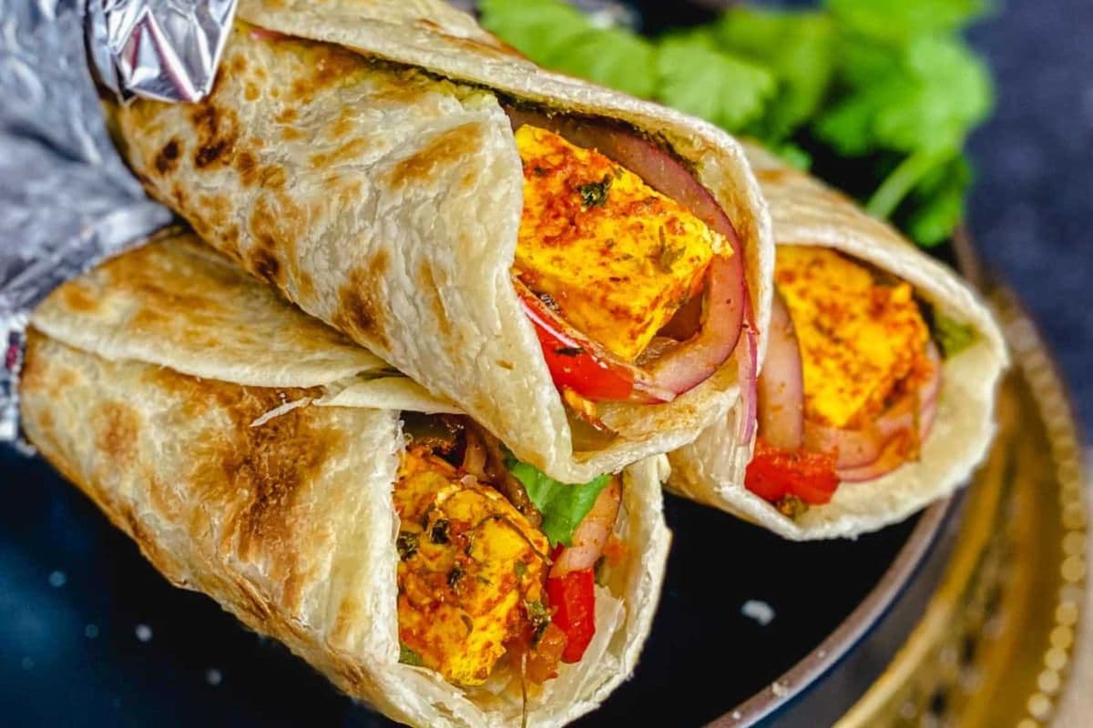 Pan Paneer Wrap (2 wraps)