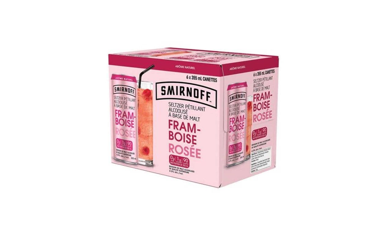 843460 - SMIRNOFF VODKA & SODA ROSE VARIETY PACK (12 x 355 ML (CANS))