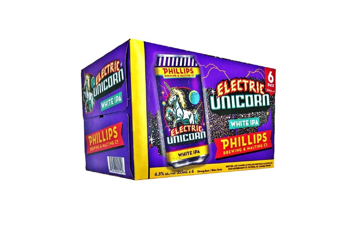 Phillips Electric Unicorn White (6 Pack Cans) (6 x 355 ml Cans)