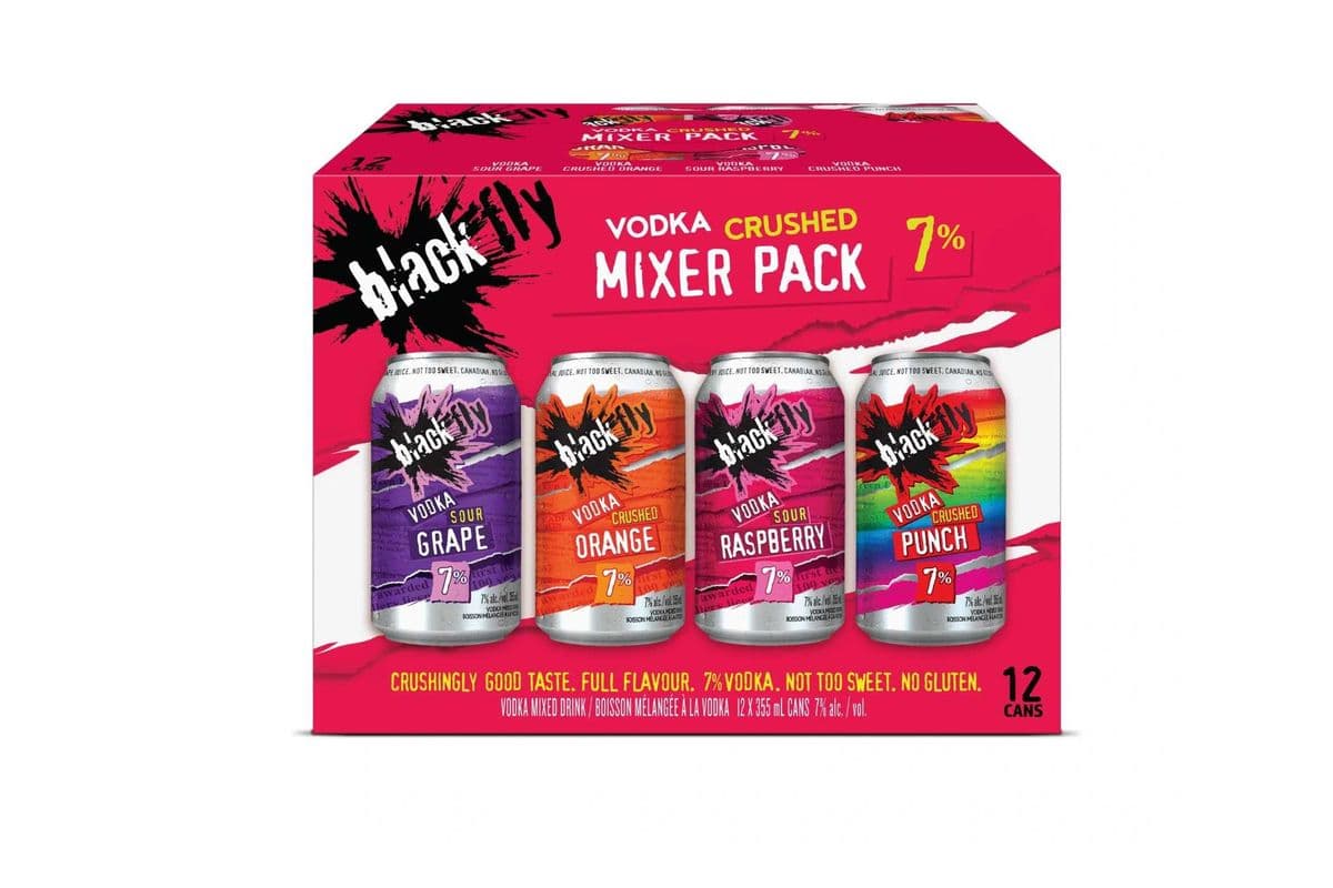 Black Fly Crushed Vodka Soda Var 12PK CN (1 x 355ml)