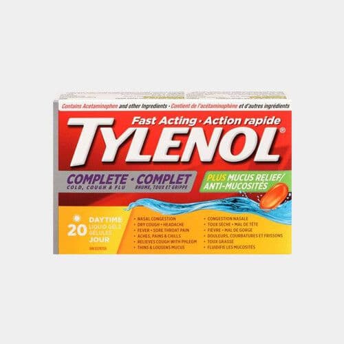 Tylenol® Complete rhume, toux et grippe (20 capsules) / Tylenol® Complete Cold, Cough, Flu (20 capsules)