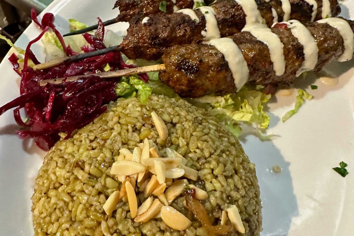 Lamb Kebab with Freekeh