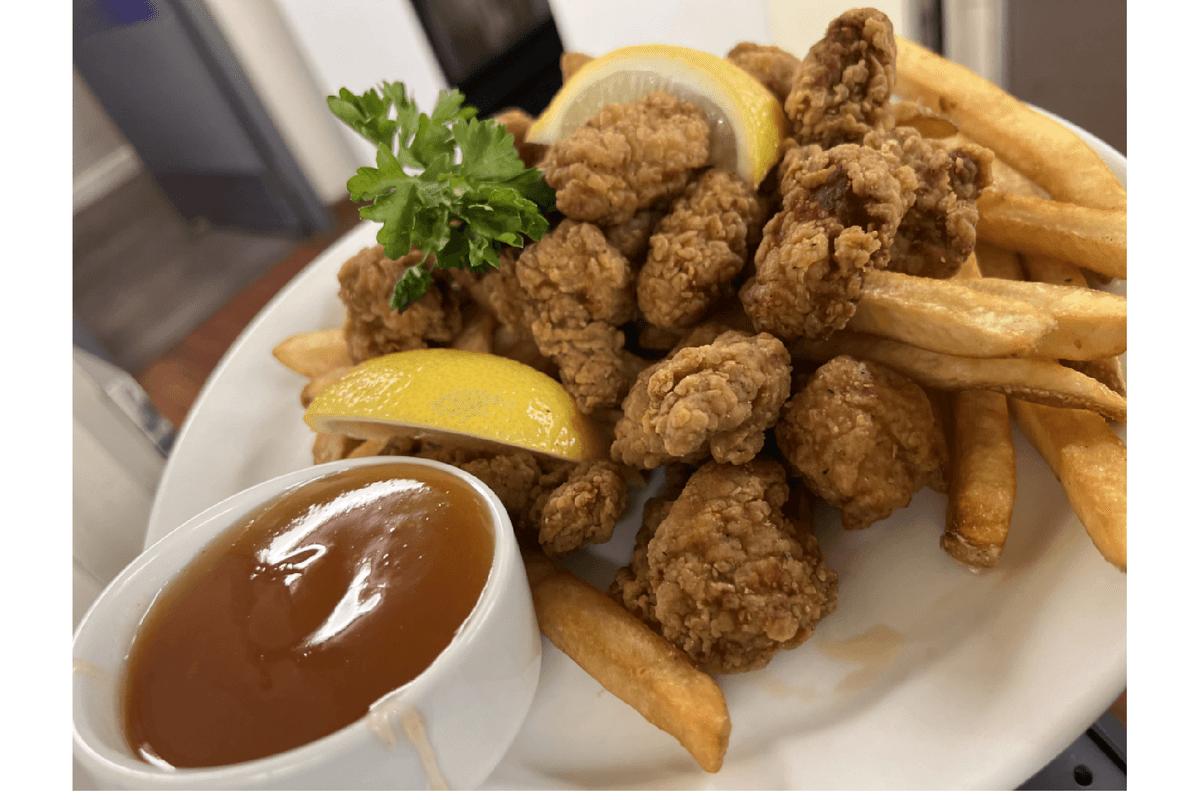 Dry Ribs and French Fries