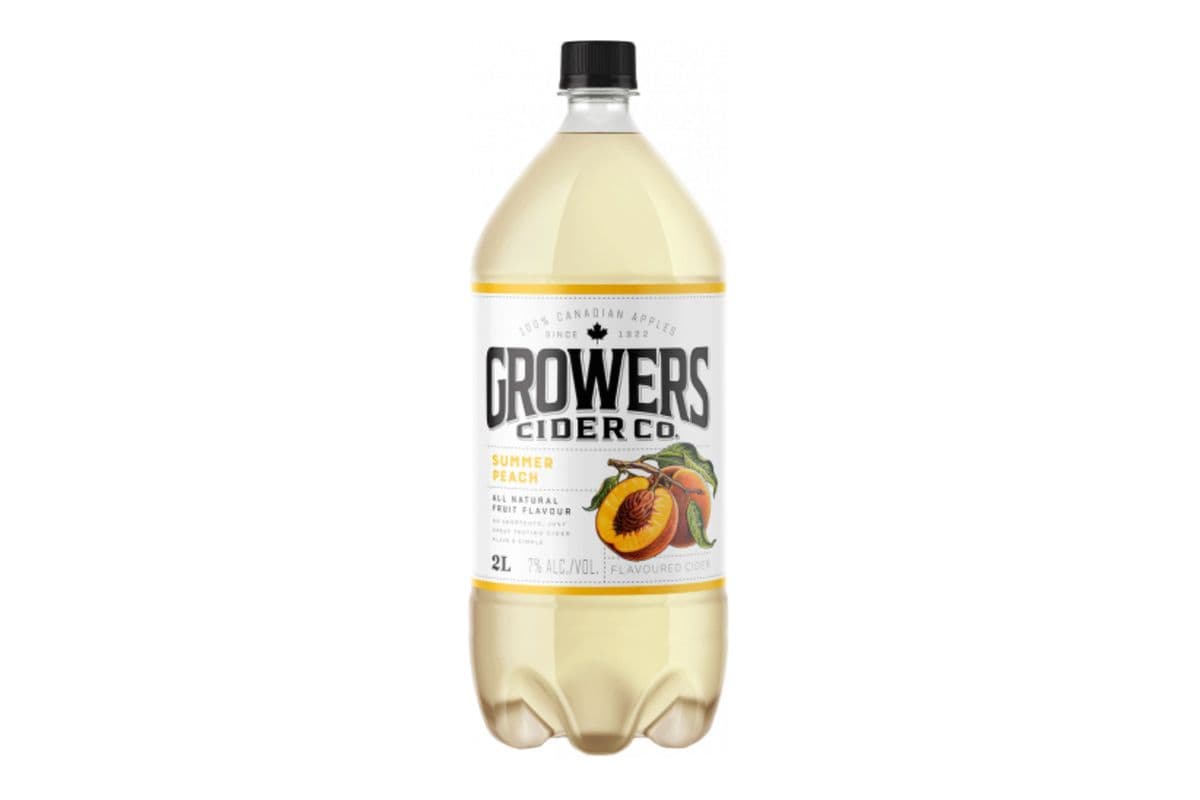 Growers Cider Summer Peach (2 L) (1 x 2 litre)