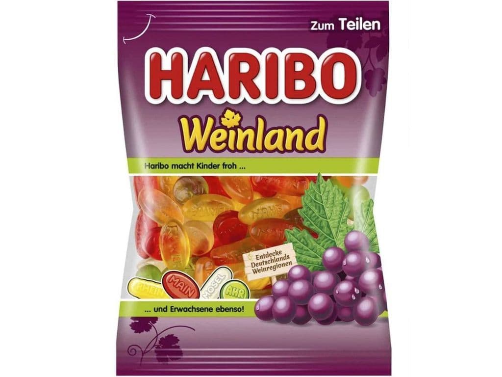 Haribo Weinland Wine Gums 175g Candy Bag