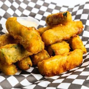 Large Fried Zucchini