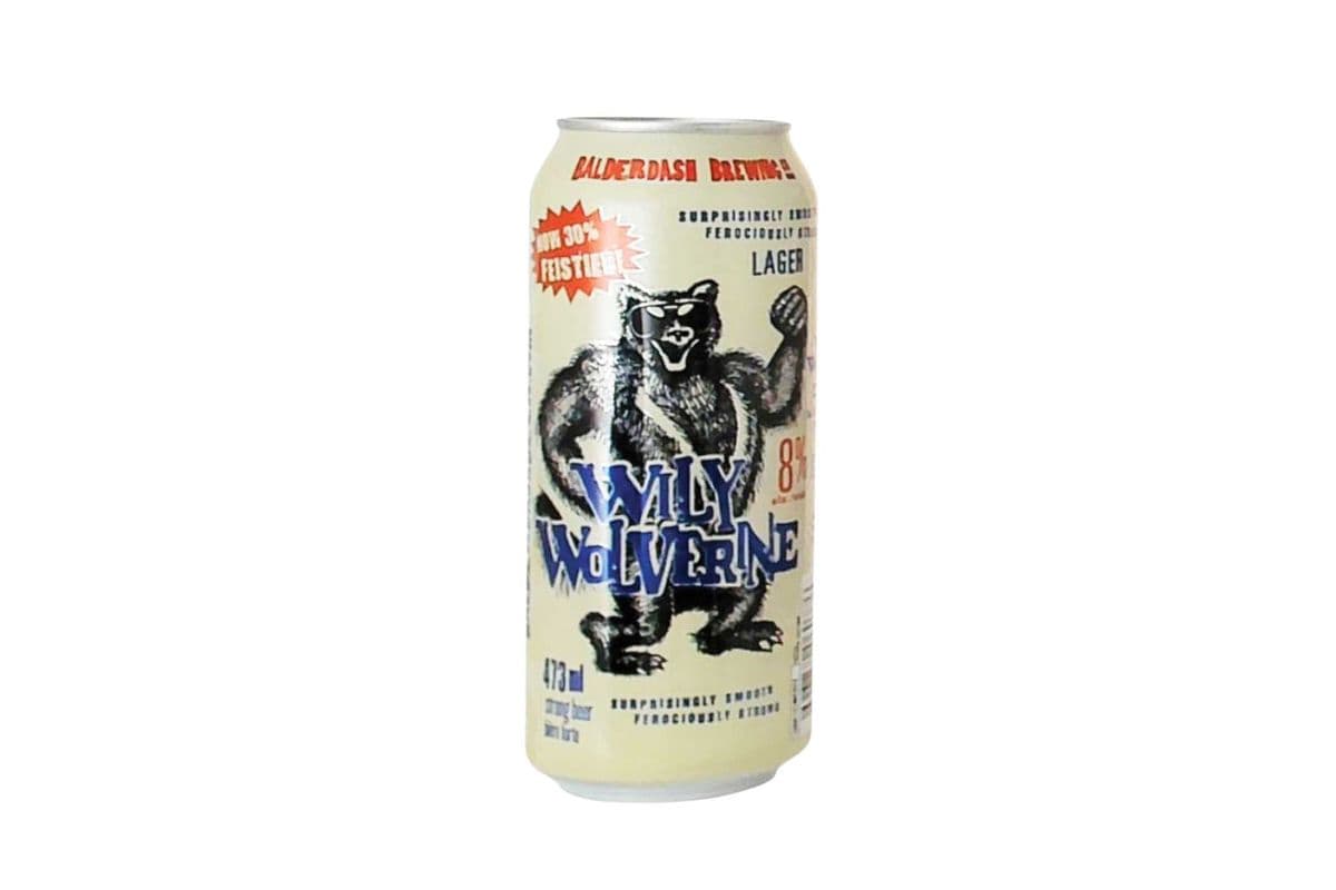 Wily Wolverine Lager (1 x 473 ml Can)