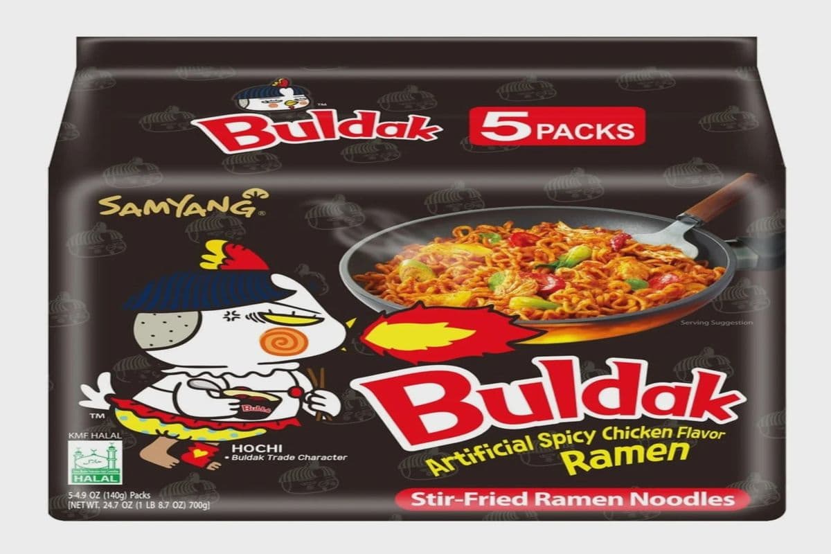 Buldak Black Chicken Noodles (5 Pack)