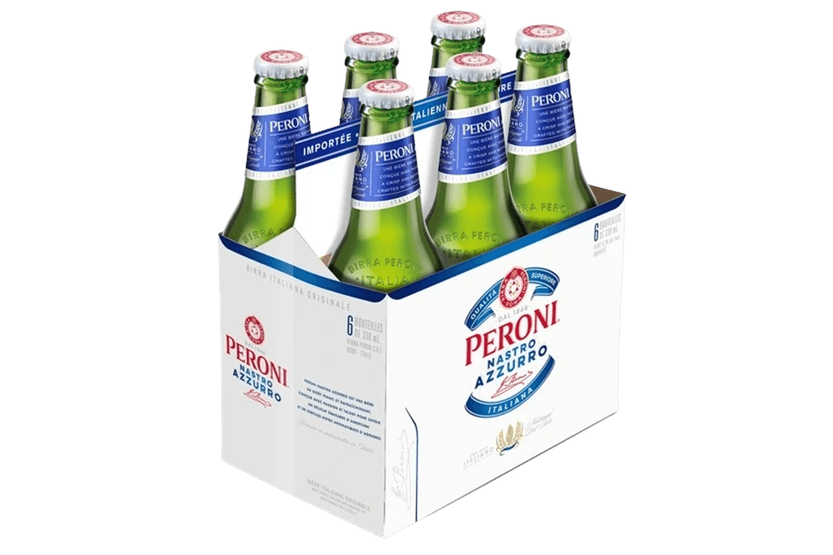 Peroni Nastro Azzurro 330ml 6pk Bt