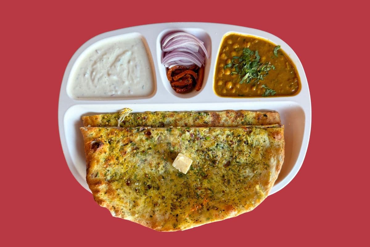 Amritsari Tandoori Kulcha with Channa