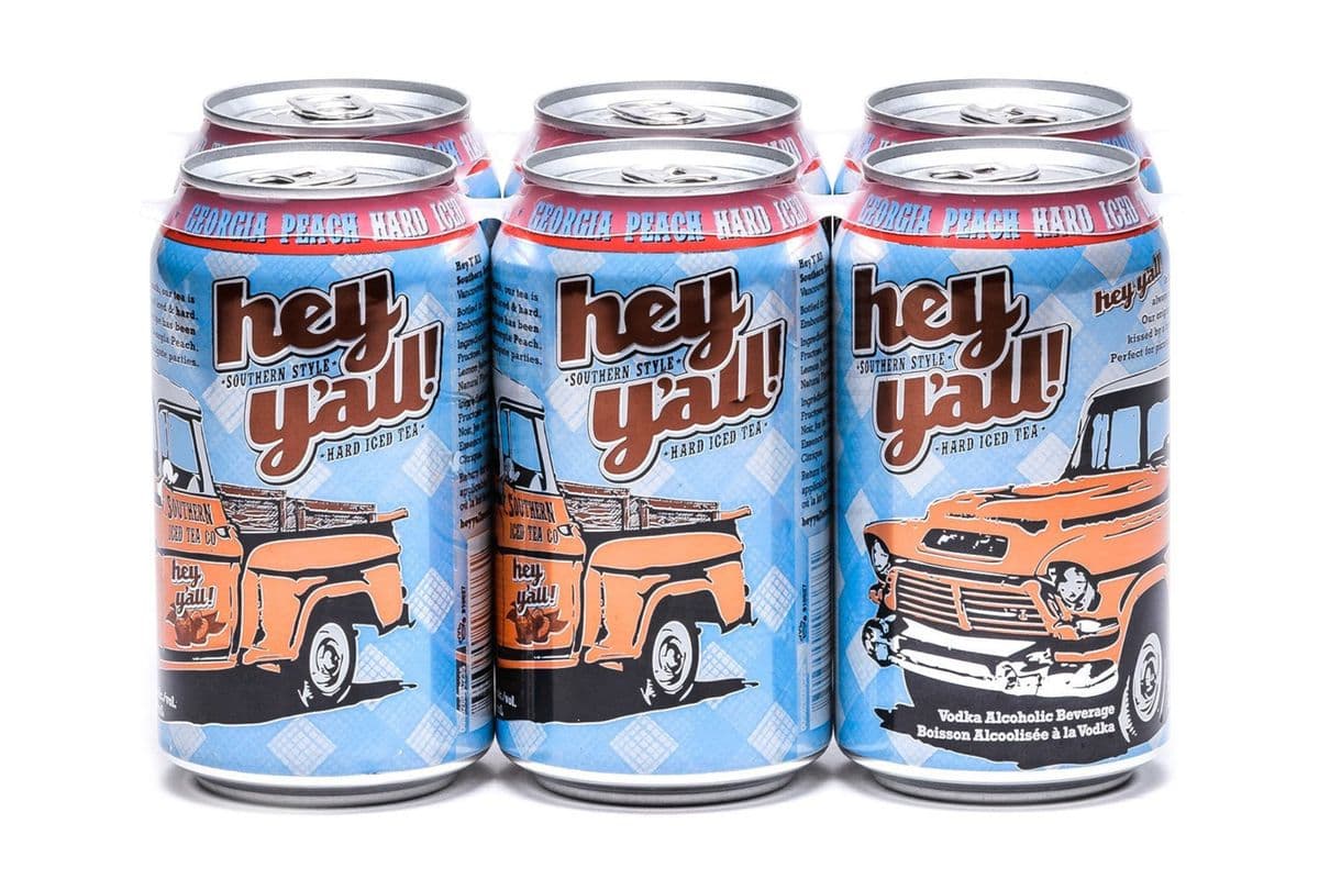 Hey Y'all Georgia Peach Hard Iced Tea (6 Cans) (6 x 6*355ML)