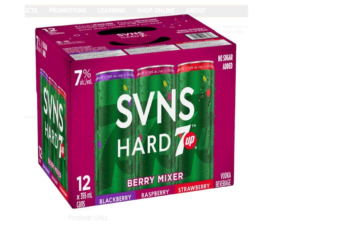 SVNS Hard 7UP Berry Mixer (12 x 355 ml cans)
