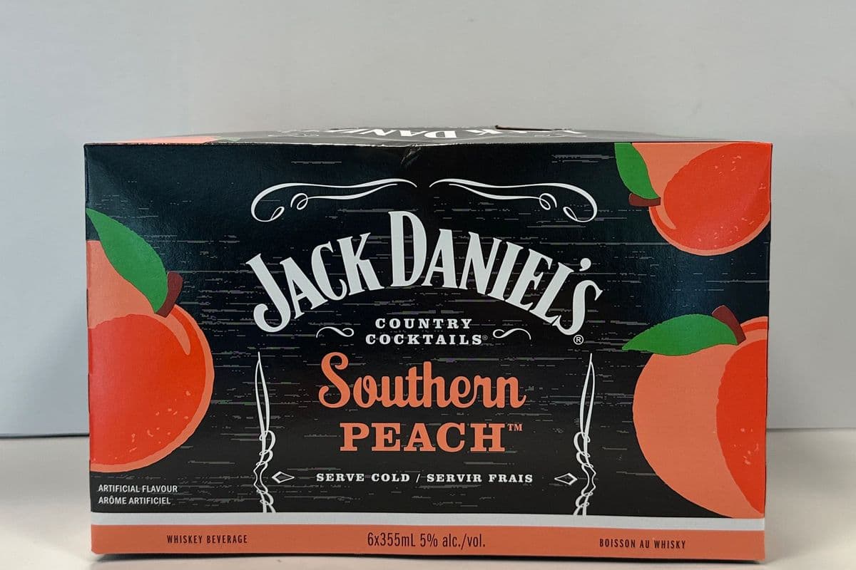 JD COUNTRY COCKTAILS SOUTHERN PEACH 6 CANS (1 x 6x355 ML)