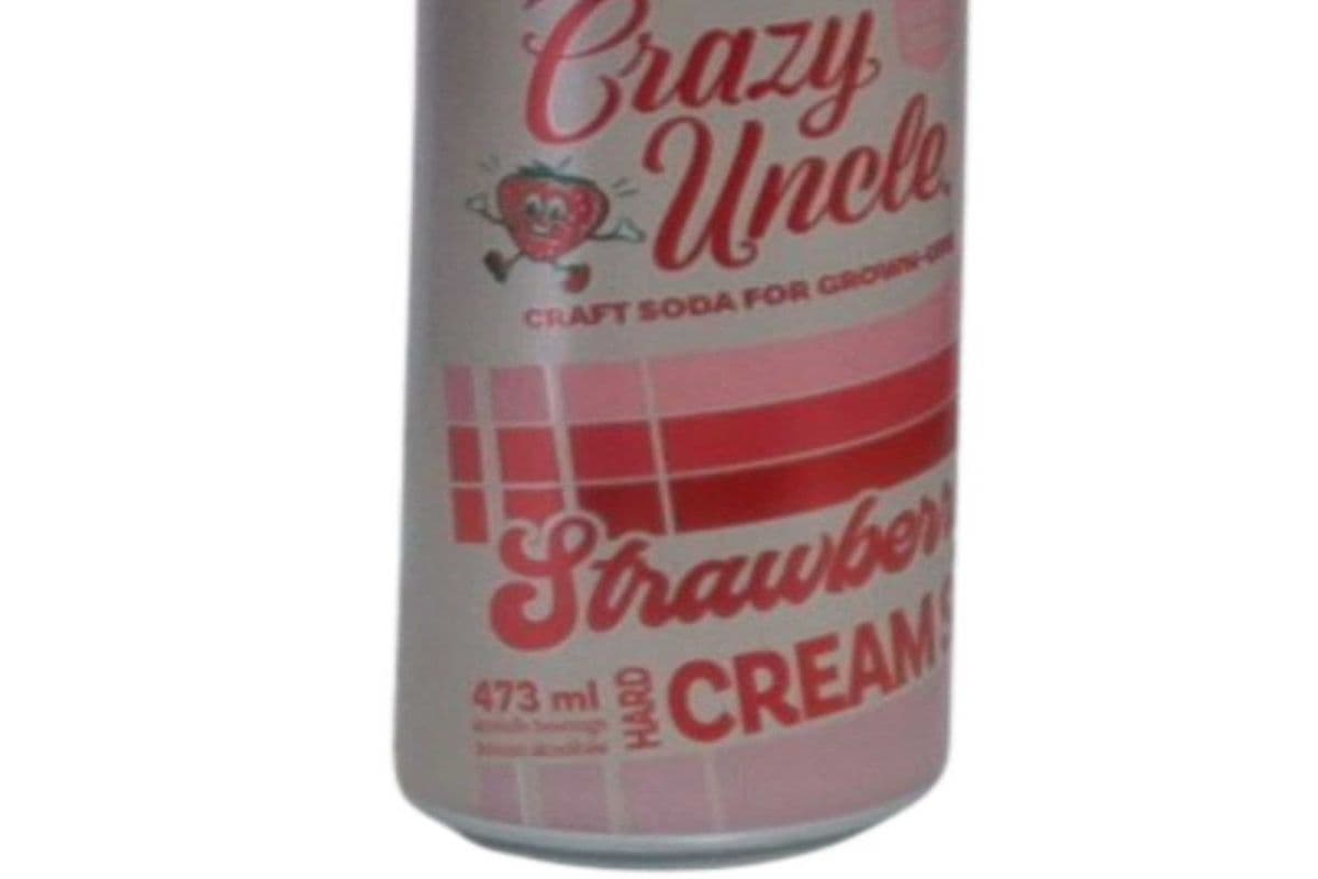 CRAZY UNCLE STRAWBERRY CREAM SODA 473ML (1 x 473 ML)