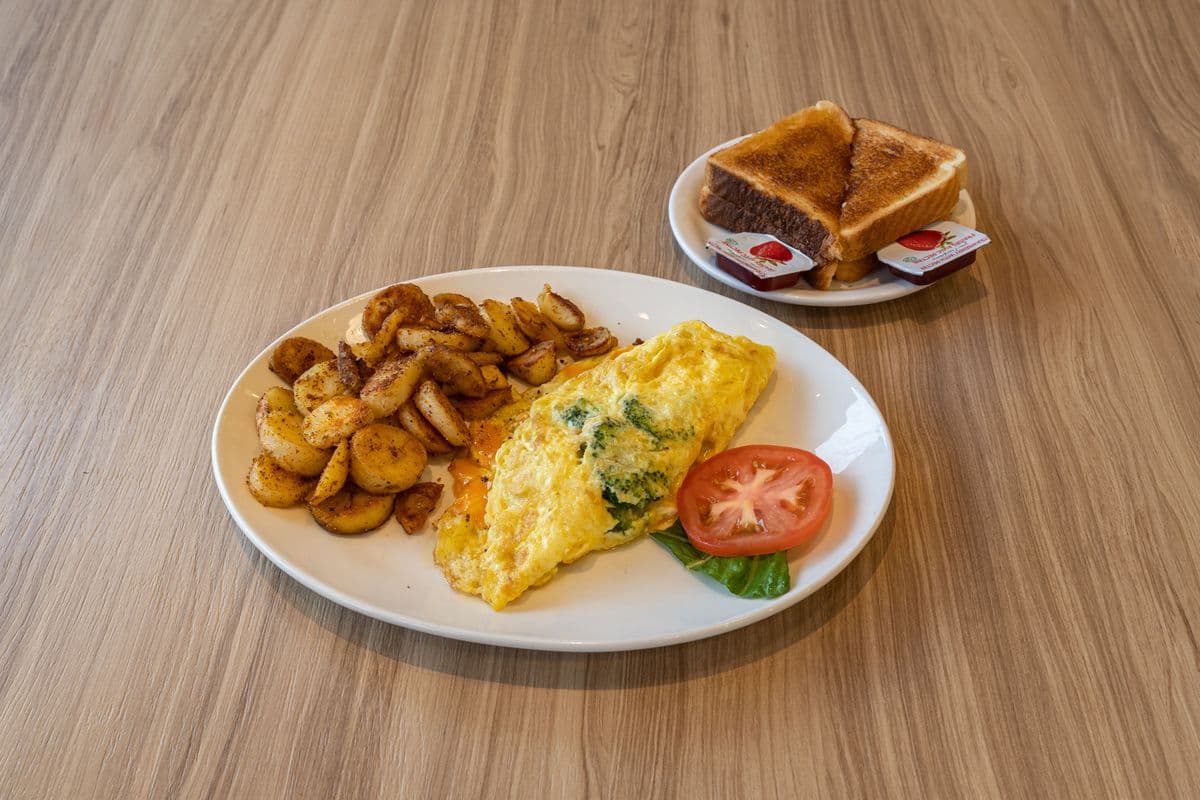 Broccoli and Cheddar Omelette