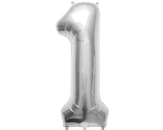 34" Silver Foil Balloon #1