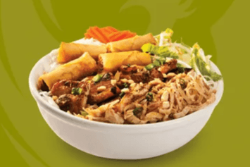 20. Shredded Pork, Grilled Marinated Pork, and Spring Rolls with Vermicelli - Bun Bi Thit Nuong Cha Gio