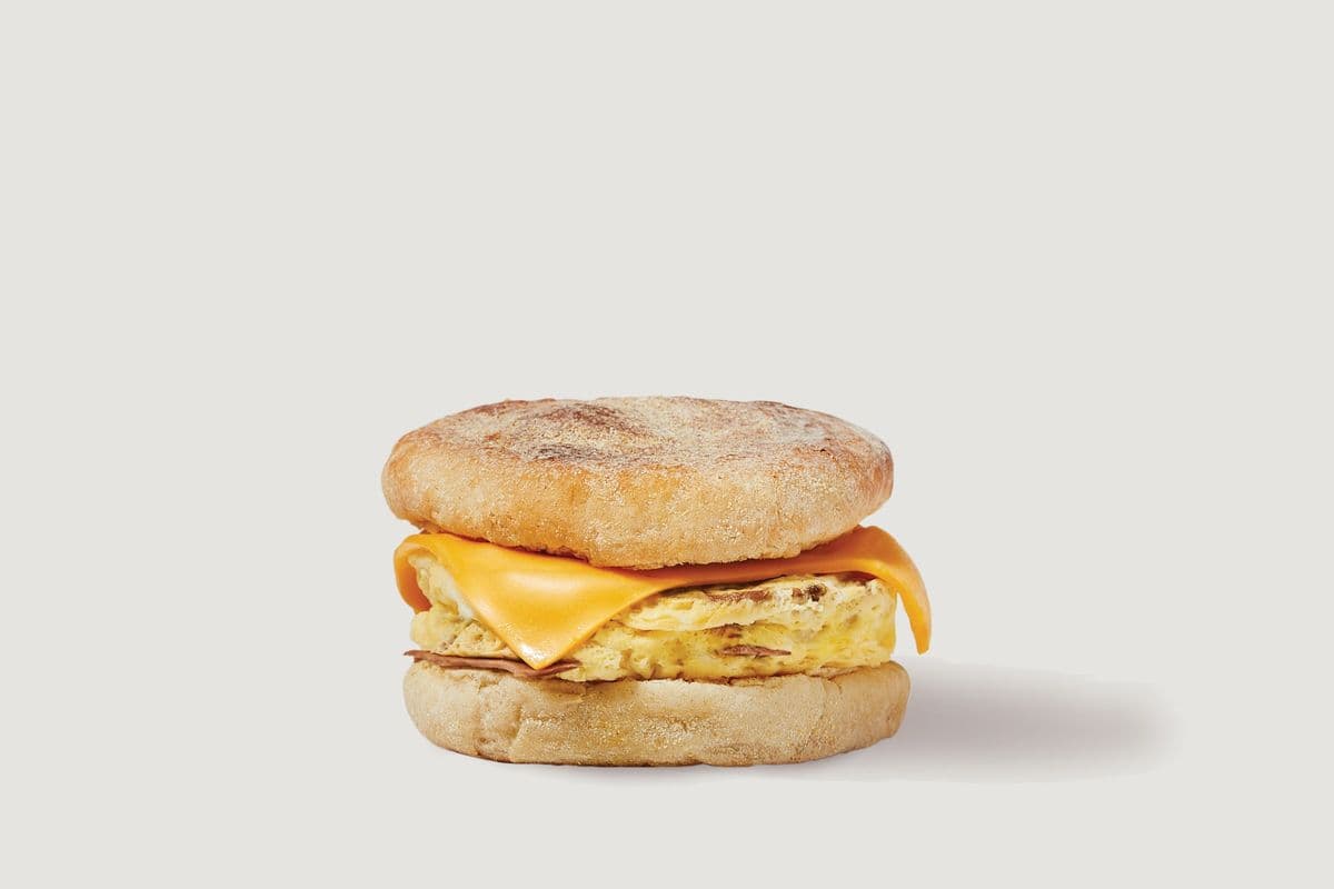 Muffin anglais omelette et steak / Steak and Omelette English Muffin
