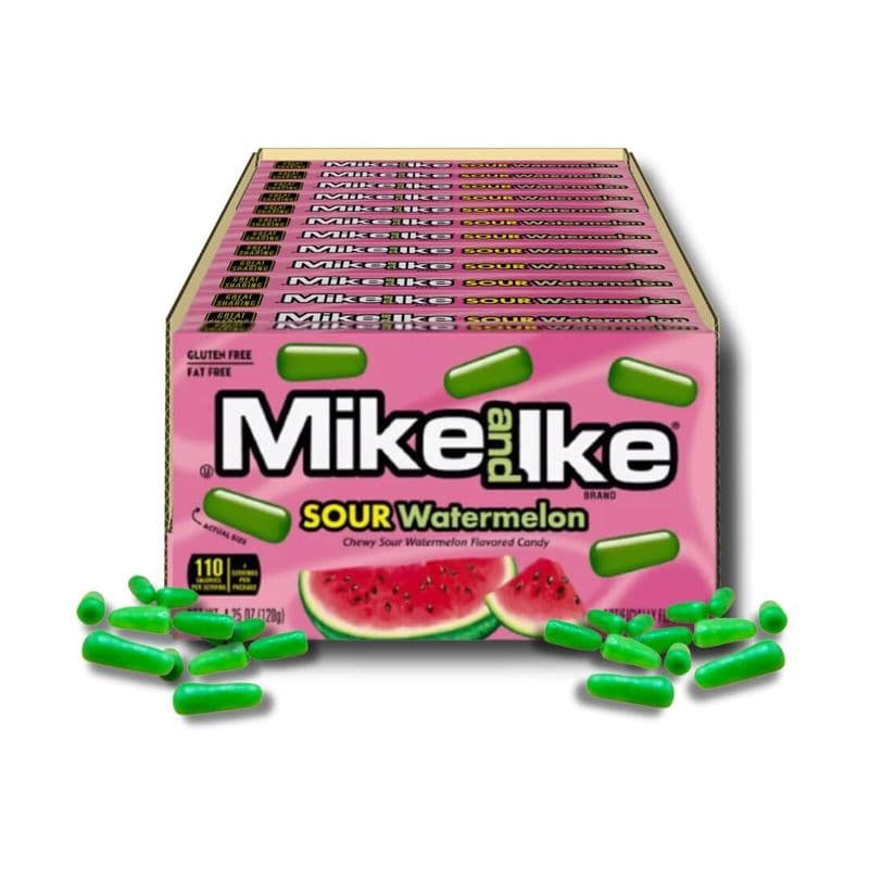 Mike and Ike Melon D'Eau Surs 120g/ Mike and Ike Sour Watermelon 120g