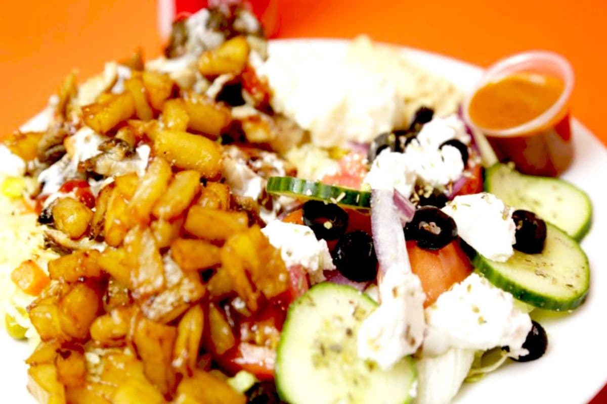 Pineapple Chicken Shawarma Plate