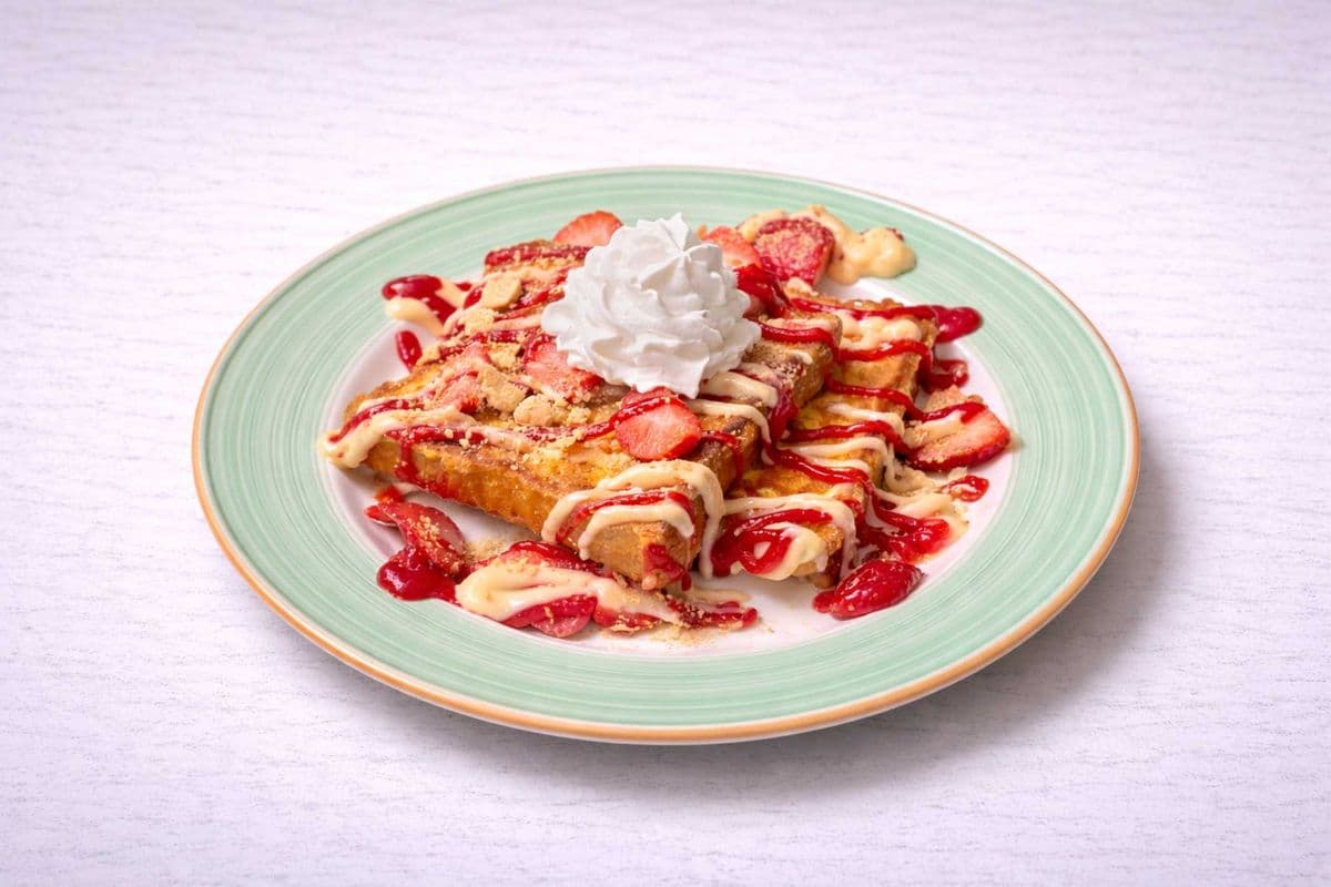 STRAWBERRY CHEESECAKE FRENCH TOAST (Two Slices)