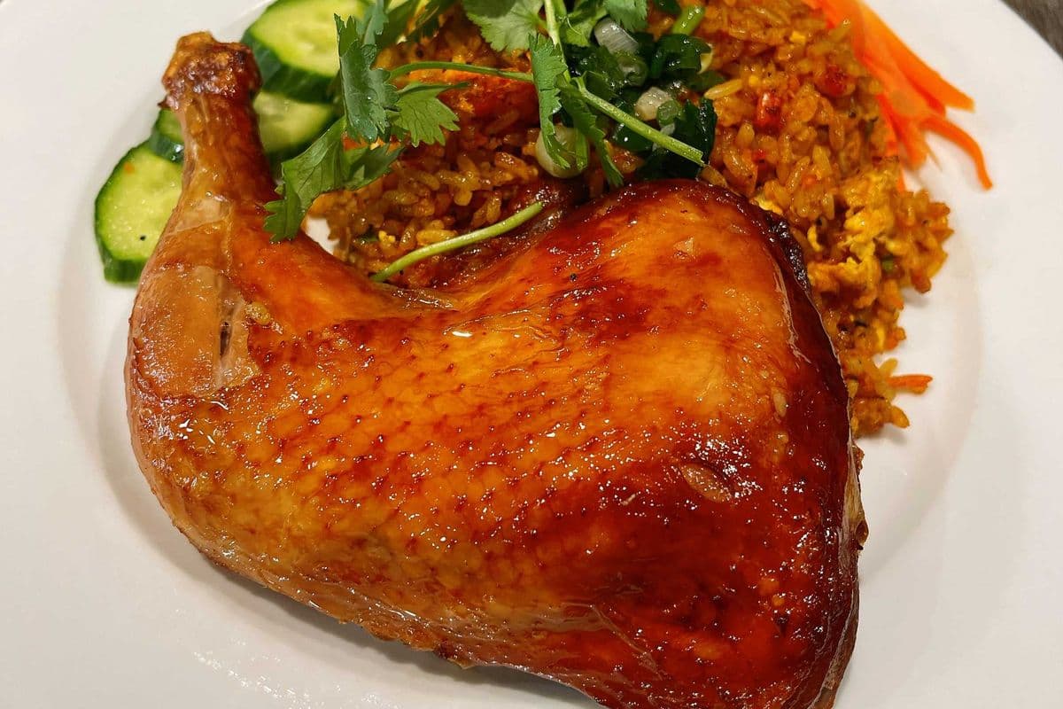 Roasted Chicken Leg with Special Fried Rice