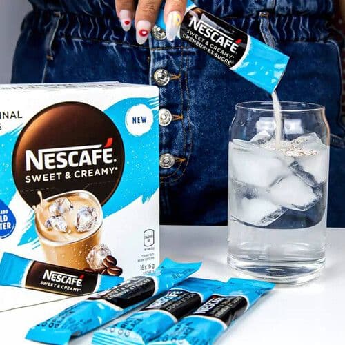 Nescafé Café instantané original glacé sucré et crémeux (1mc, 16g) / Nescafé Sweet & Creamy Iced Original Instant Coffee (1pc, 16g)