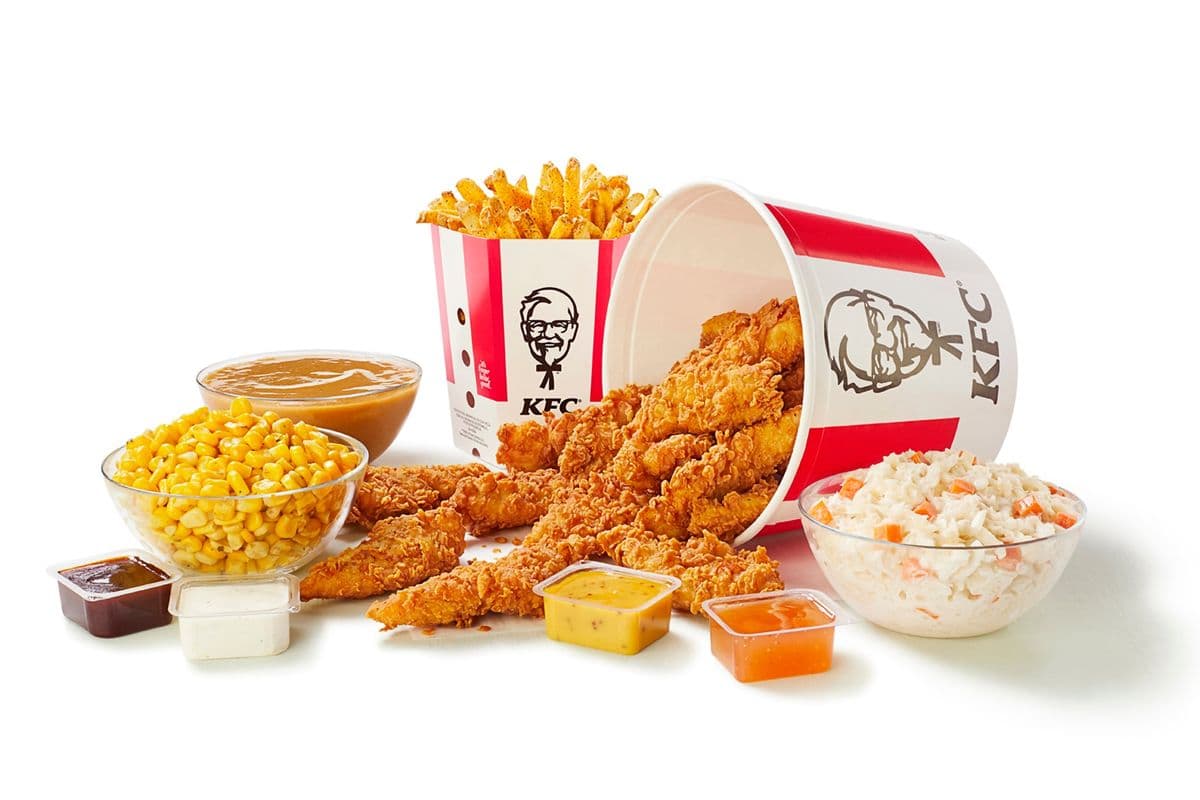 14-Piece Crispy Strips Bucket and 4 Large Sides