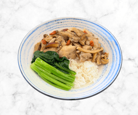 Steamed Chicken & Shiitake Mushroom Rice P03 / 冬菇蒸滑雞飯 P03